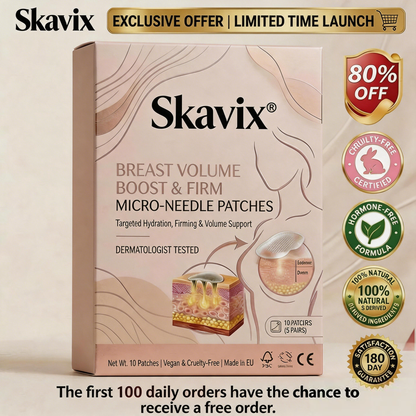 🔥Limited-time 60% sale--Skavix Targeted Breast Enhancement Advanced Nano-Microneedle Patches